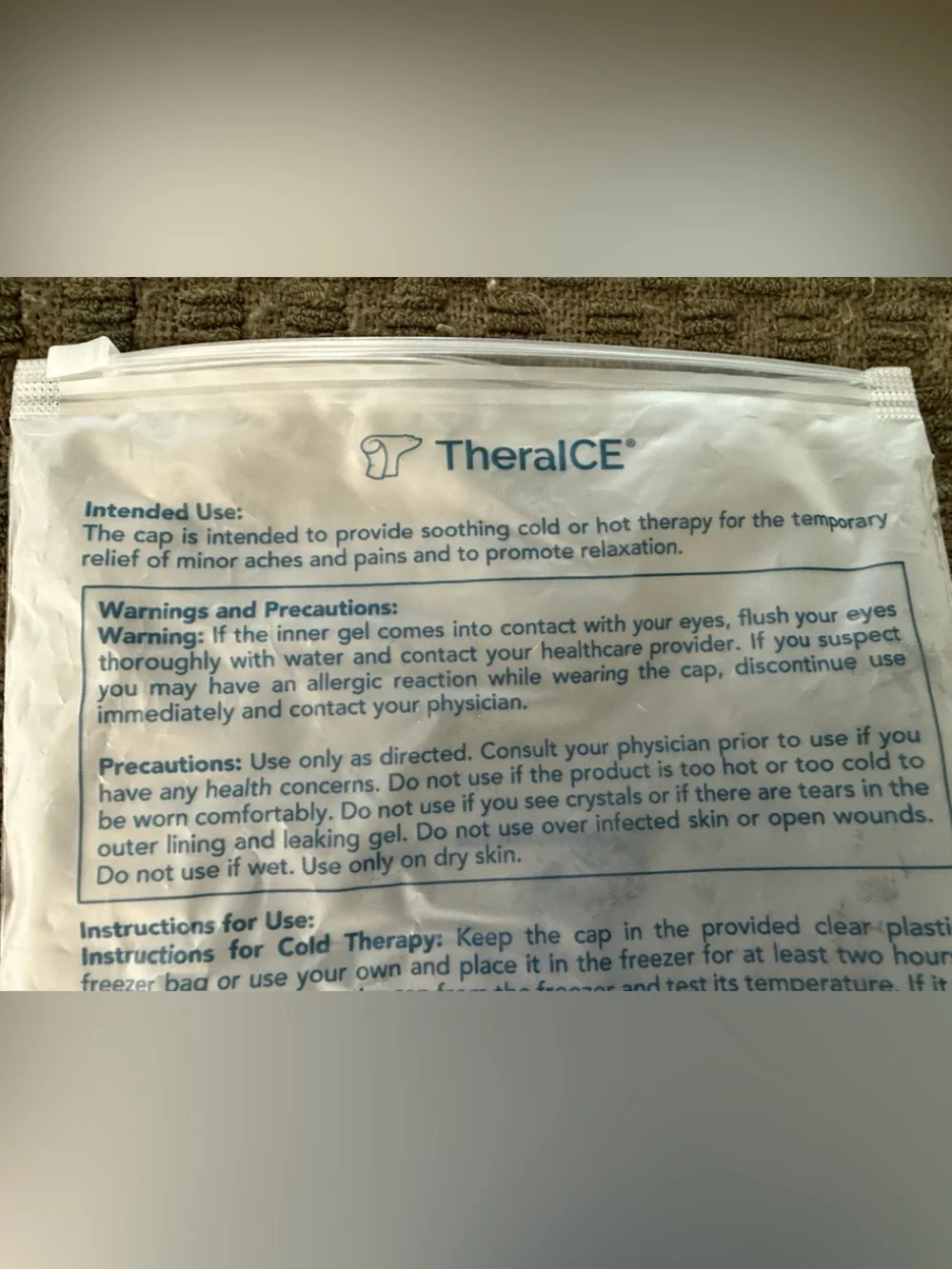 Migraine Relief with TheraICE cap